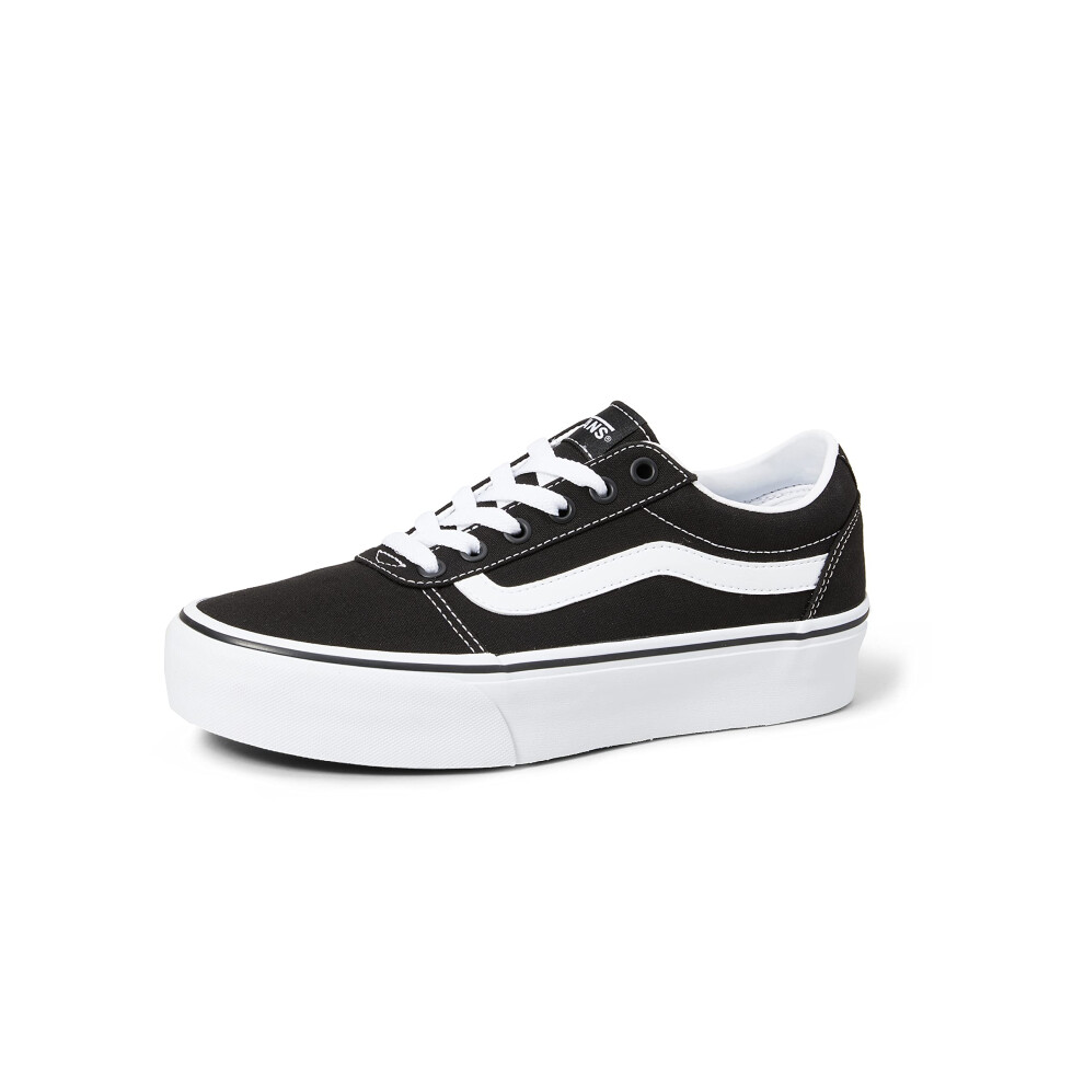 Vans Womens Ward Platform Low-Top Sneakers  Black ((canvas) BlackWhite