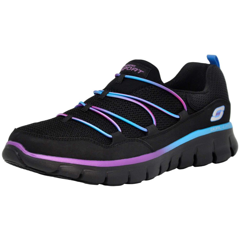 Skechers Sport Women's Loving Life Memory Foam Fashion Sneaker  Black/