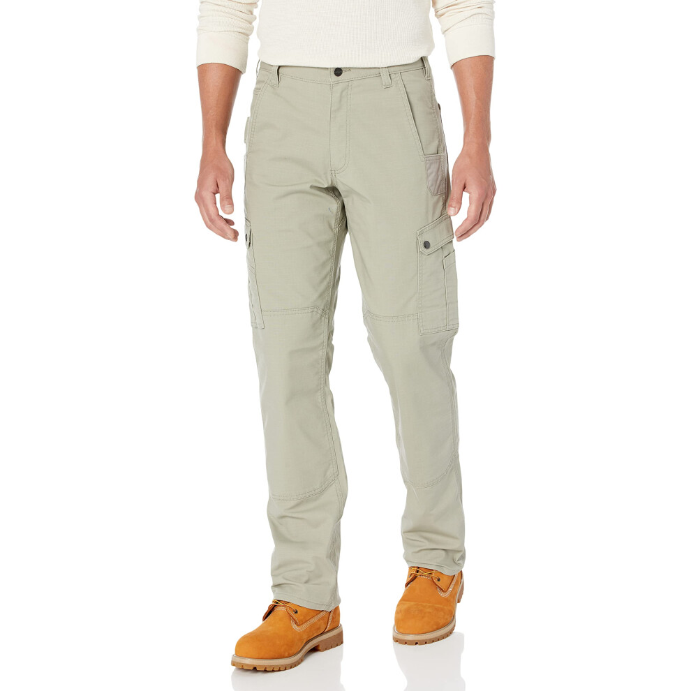 Carhartt Men's Rugged Flex Relaxed Fit Ripstop Cargo Work Pant  Greige