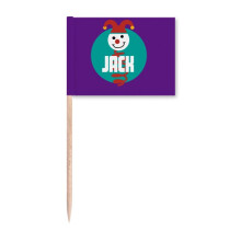 happy halloween jack toothpick flags marker topper party decoration