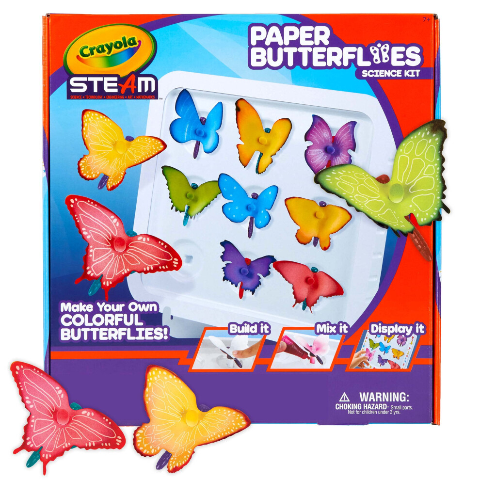 crayola Paper Butterfly Science Kit  STEAM Toy  gift for Kids  Ages 7