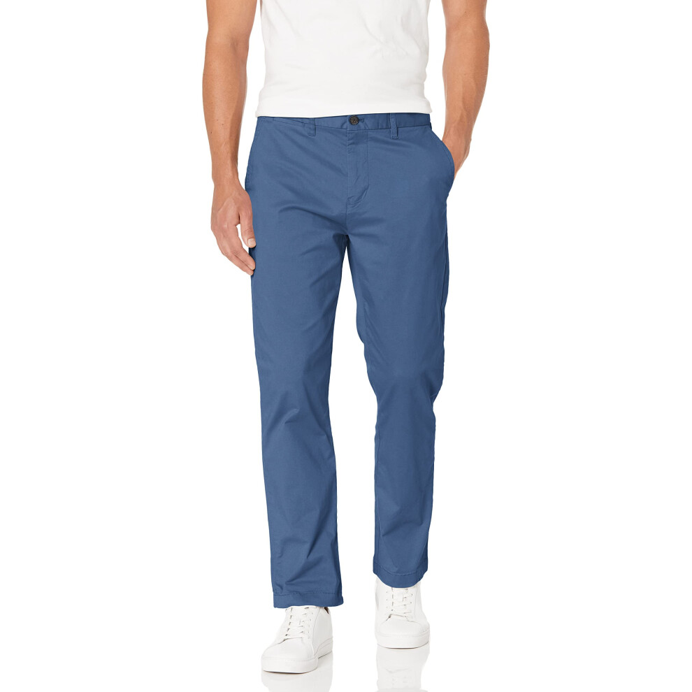 Tommy Hilfiger Men's Stretch Chino Pants in Custom Fit  Bayhead Blue