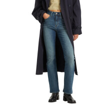Damskie jeansy Levi's 725 z wysokim stanem Bootcut (dostępne również w wersji Plus) Ciemny indygo Noszone w 29 rozmiarach Regular