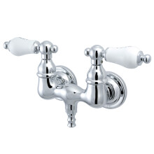 Kingston Brass CC34T1 Vintage 3-3/8-Inch Wall Mount Tub Faucet Polish