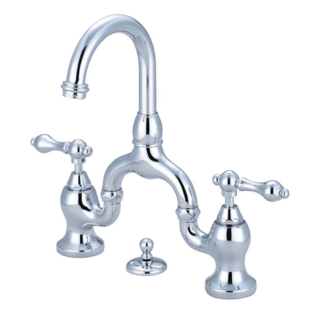 Kingston Brass KS7991AL English Country Bathroom Bridge Faucet  Polish