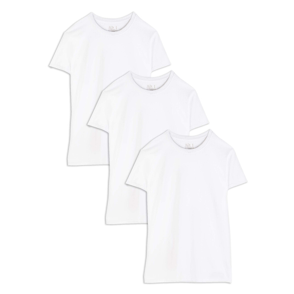 Fruit Of The Loom Men's Tall Tag-Free Undershirts  Big Man-Crew-3 Pack