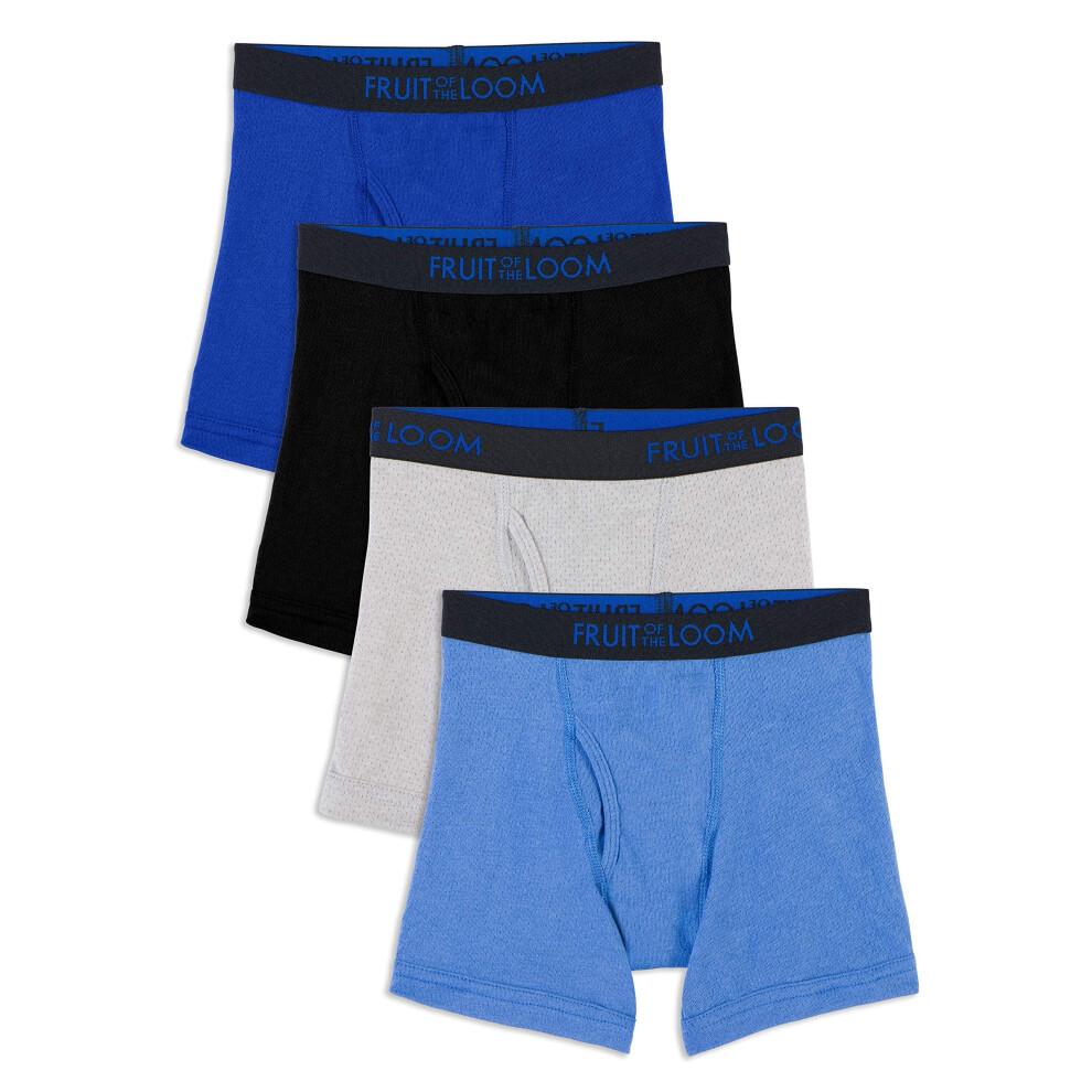 Fruit of the Loom Boys Breathable Boxer Briefs  Toddler-4 Pack-cotton