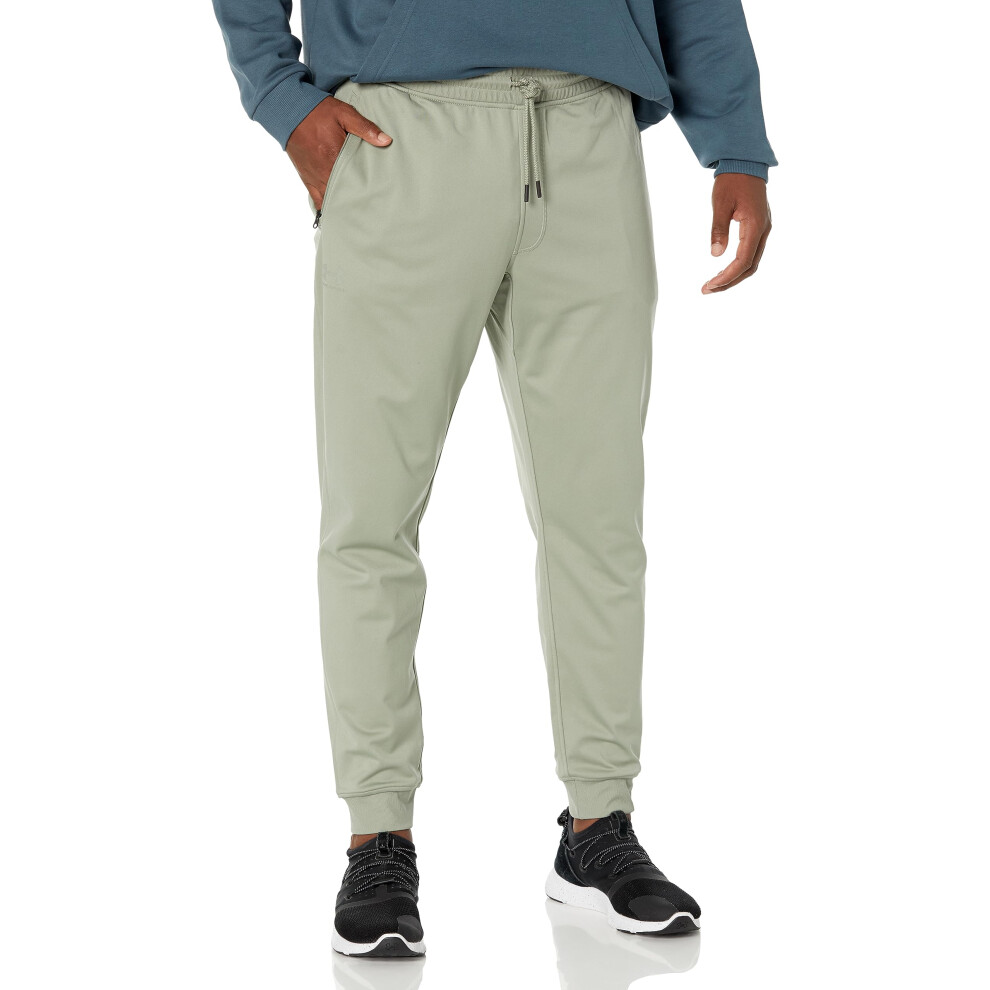 Under Armour Mens Sportstyle Tricot Joggers   (504) grove green   Whit