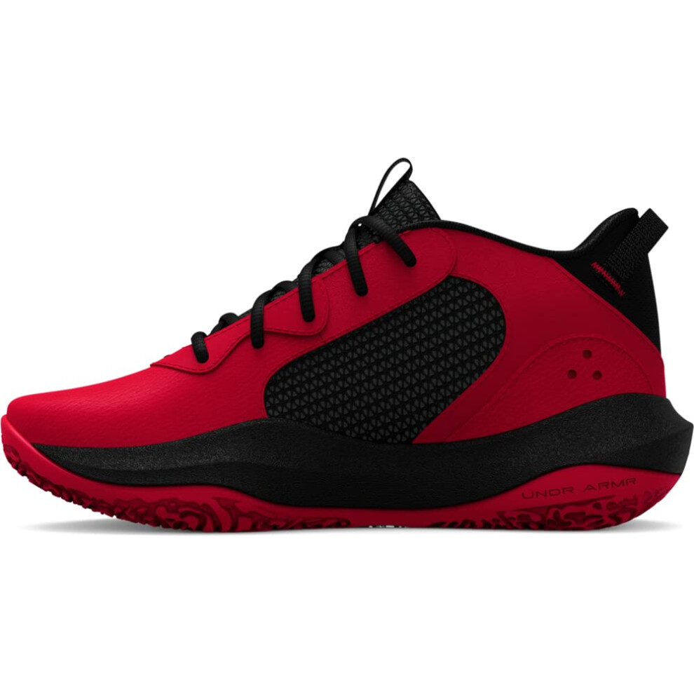 Under Armour Pre School Lockdown 6 Basketball Shoe  Red  13 US Unisex