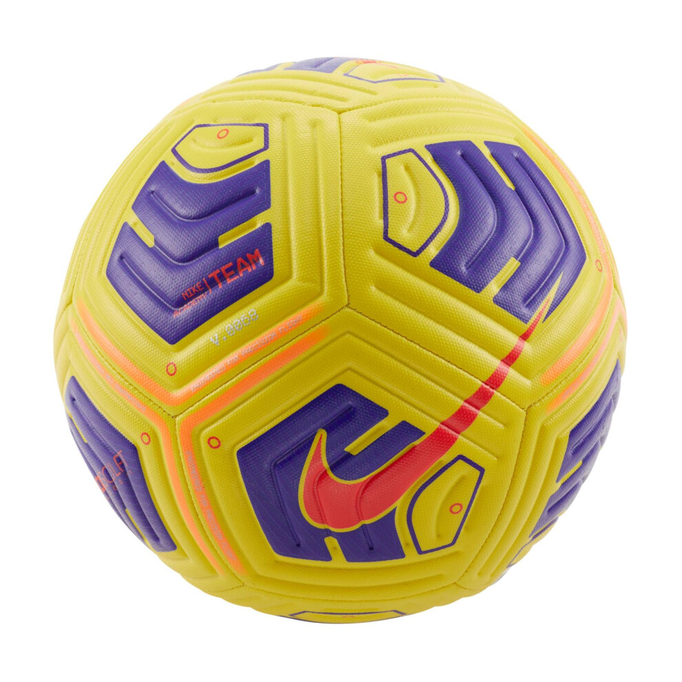 NIKE Football Academy Team IMS Ball  Yellow/Purple/Bright Crimson  CU8