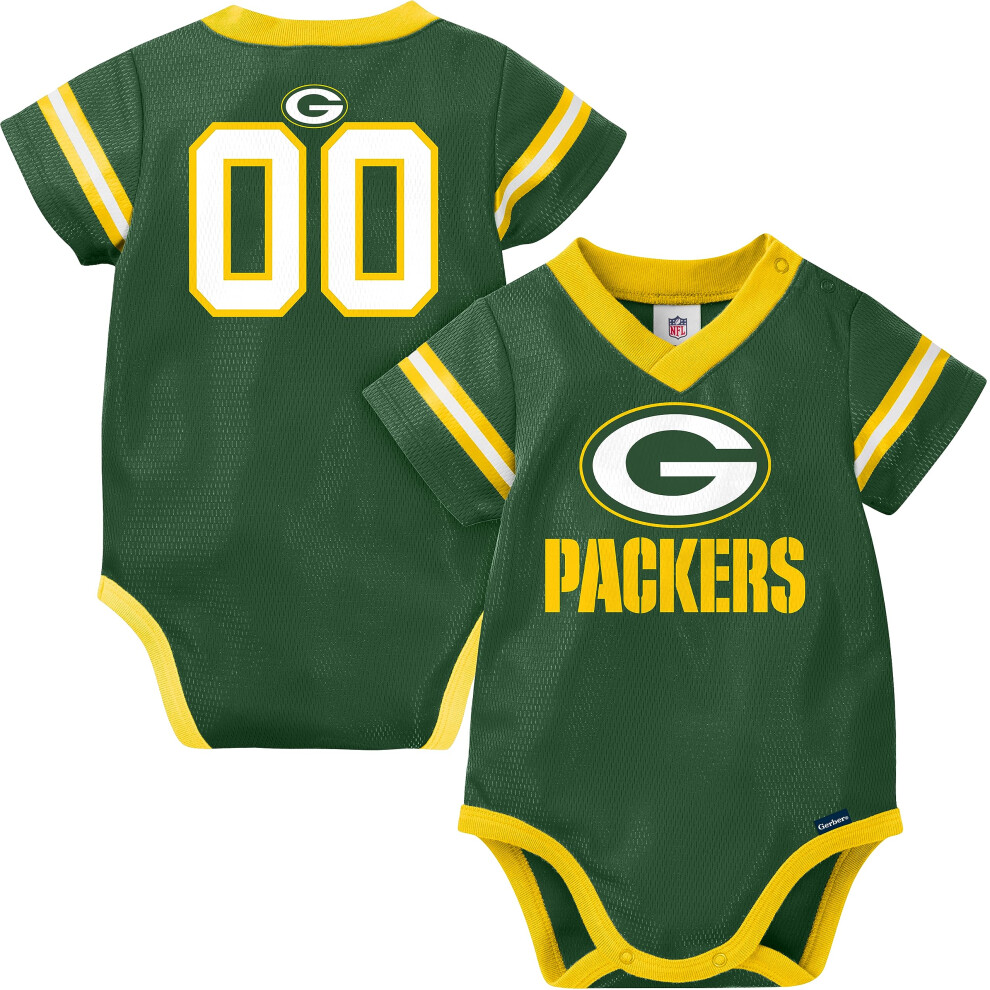 Gerber Unisex Baby Baby Boys NFL Jersey Onesie Bodysuit  Team Color  6