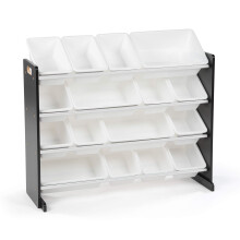 Humble Crew Extra-Large Toy Organizer 16 Storage Bins Universal Nat
