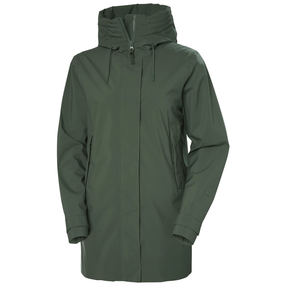 Helly-Hansen Women 's Standard Victoria Mid Length Raincoat  476 Spruc