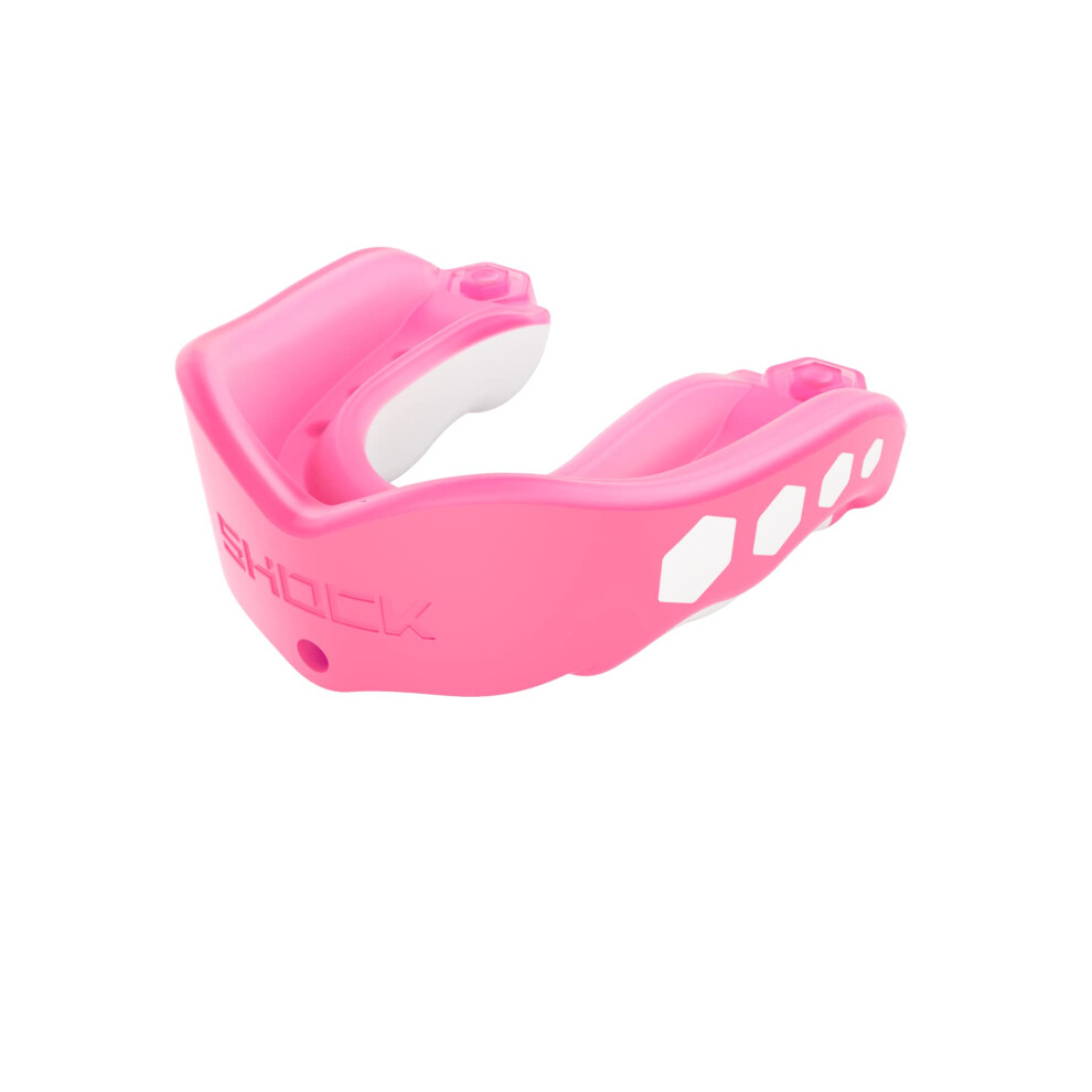 Shock Doctor boys Flavored Gel Max Flavor Fusion Mouthguard  BUBBLEGUM