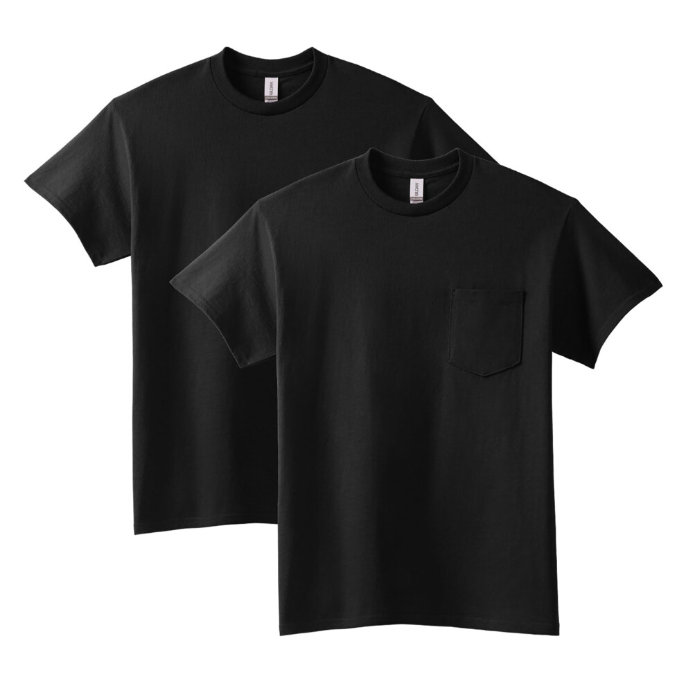 Gildan Adult Ultra Cotton T-Shirt with Pocket  Style G2300  2-Pack  Bl