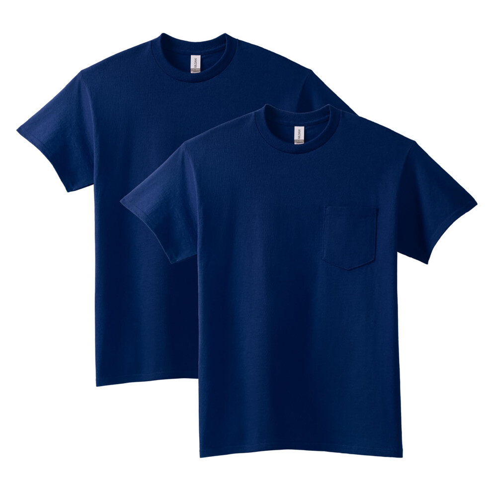 Gildan Adult Ultra Cotton T-Shirt with Pocket  Style G2300  2-Pack  Na