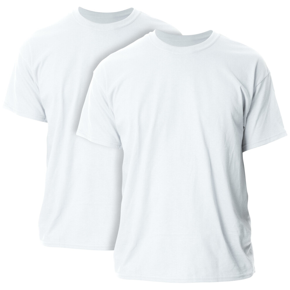 Gildan Adult Ultra Cotton T-Shirt  Style G2000  Multipack  White (2-Pa