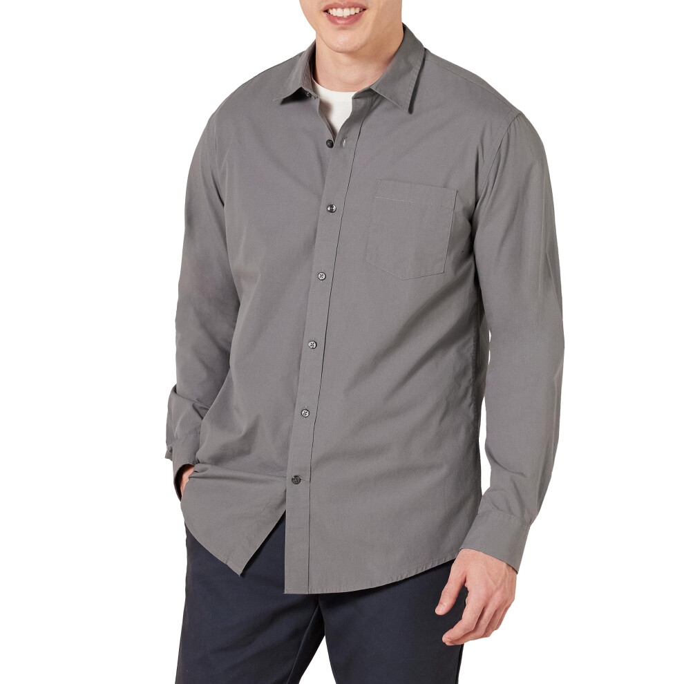 Amazon Essentials Mens Regular-Fit Long-Sleeve casual Poplin Shirt  gr