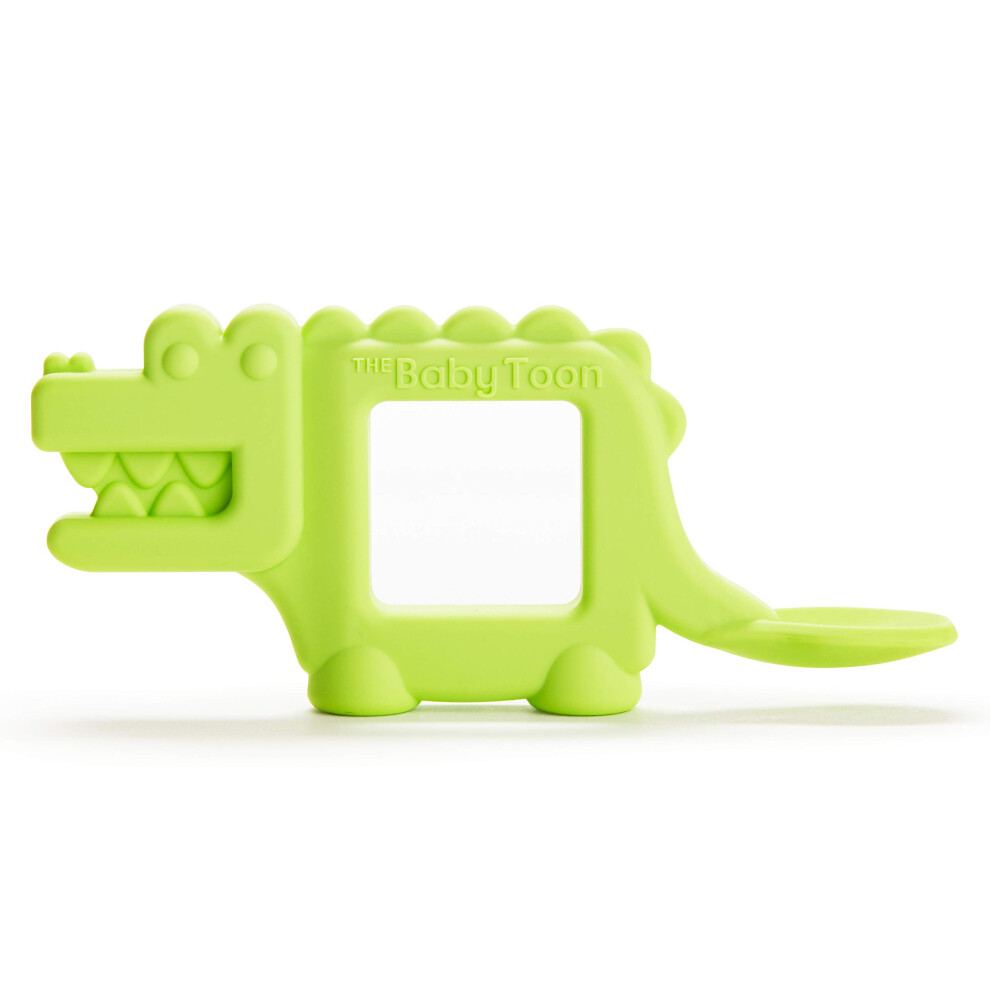 Munchkin The Baby Toon Silicone Teether Spoon  Alligator (As Seen On S