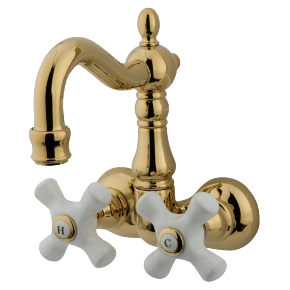 Photos - Bathtub Kingston Brass CC1079T2 Vintage 3-3/8-Inch Wall Mount Tub Faucet Poli