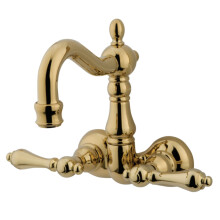 Kingston Brass CC1071T2 Vintage 3-3/8-Inch Wall Mount Tub Faucet Poli