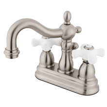 Kingston Brass KB1608PX Heritage 4 Zoll Centerset Badezimmer Wasserhahn Bru