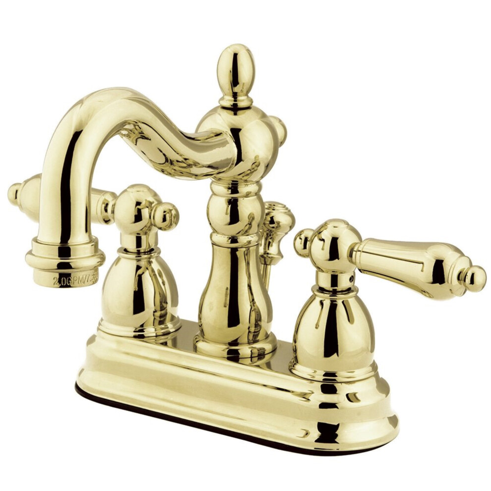 Kingston Brass Kb1602al Heritage 4 In. Centerset Bathroom Faucet Poli
