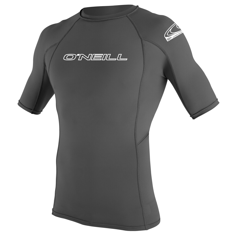 ONeill Wetsuits Mens Basic Skins UPF 50 Short Sleeve Rash guard  graph