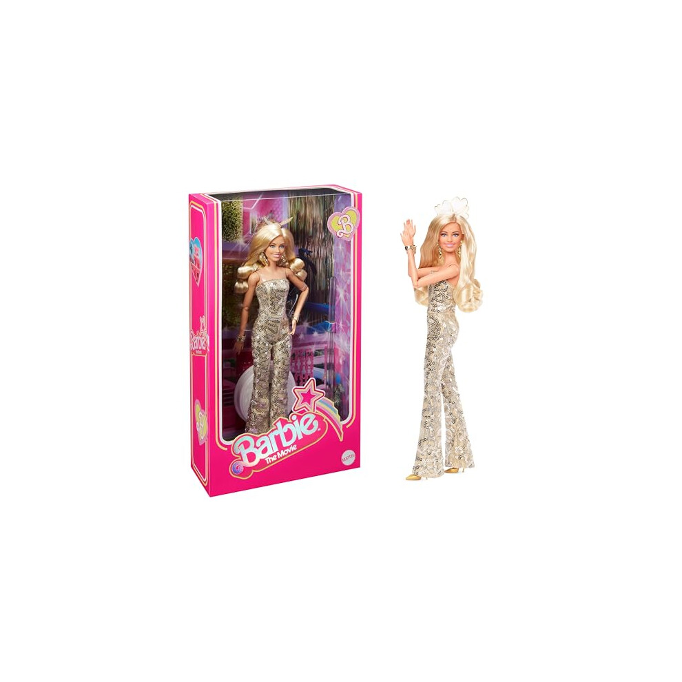 Barbie Margot Robbie As In Gold Disco Jumpsuit The Movie Collectible D