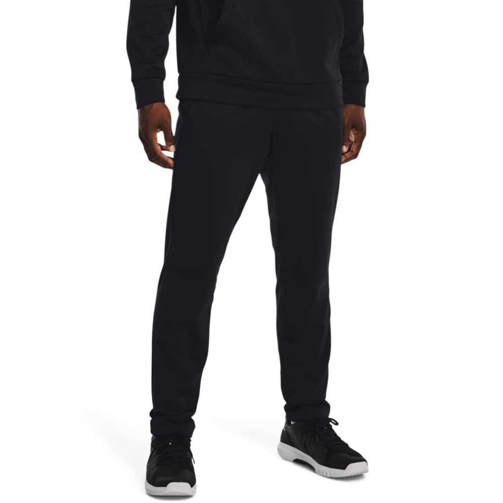 Under Armour Mens Armourfleece Straight Leg Pant   (001) Black / / Bla