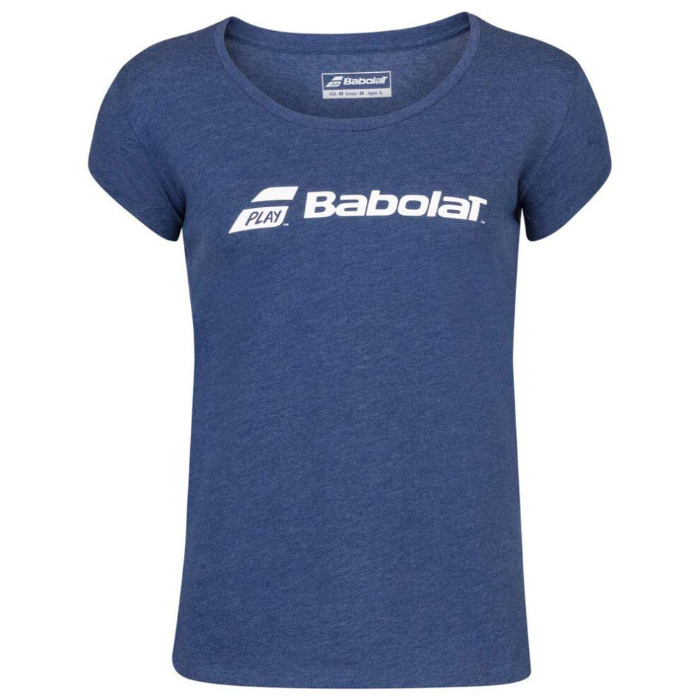 Babolat Women's Exercise Tennis Training Tee  Estate Blue Heather (US