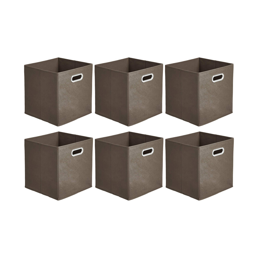 Amazon Basics collapsible Fabric Storage cubes with Oval grommets - 6-