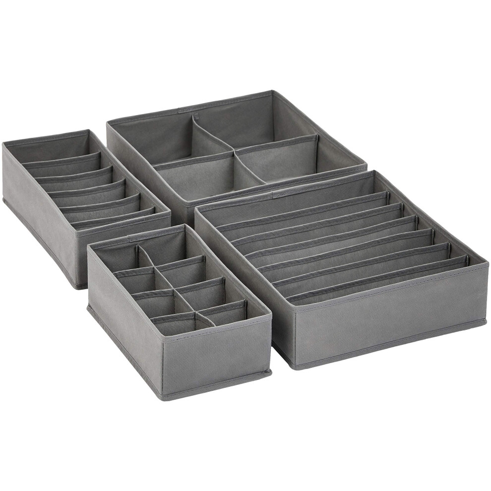 Amazon Basics Dresser Drawer Storage Organizer for Undergarments Set
