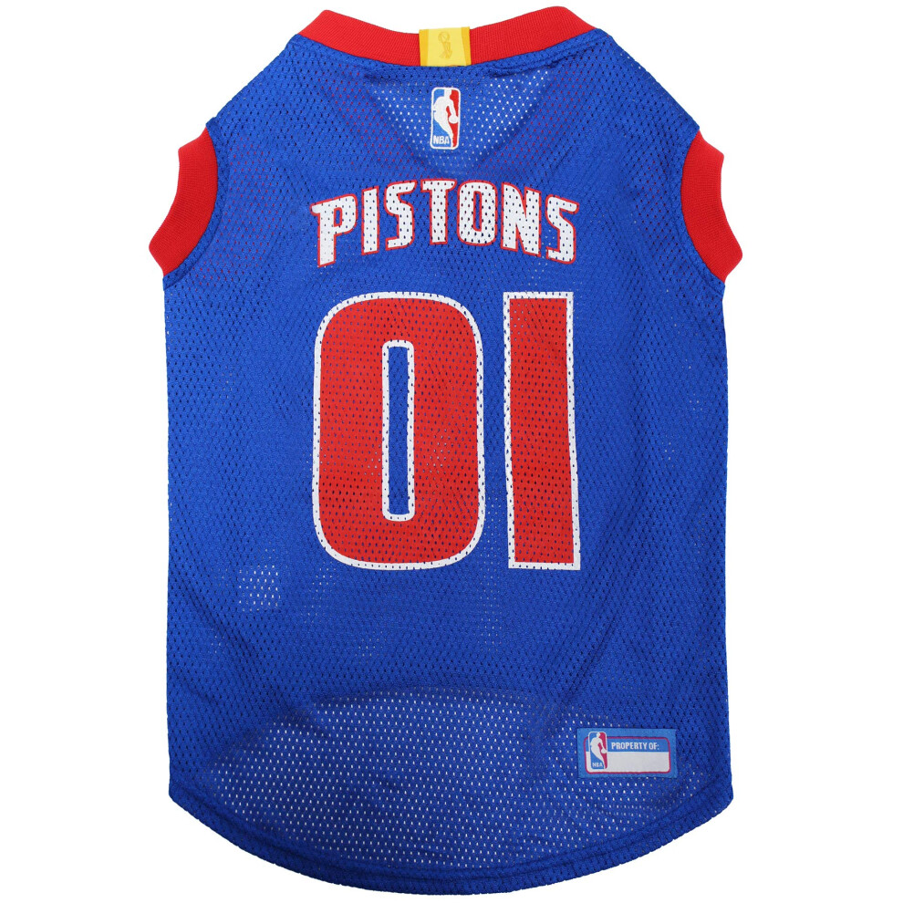 Photos - Dog Clothing Pets First NBA DETROIT PISTONS DOG Jersey Small - Tank Top Basketball PST-4047-SM 