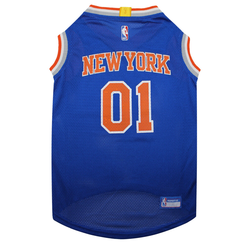 Photos - Dog Clothing Pets First NBA NEW YORK KNICKS DOG Jersey Small - Tank Top Basketball KNX-4047-SM 