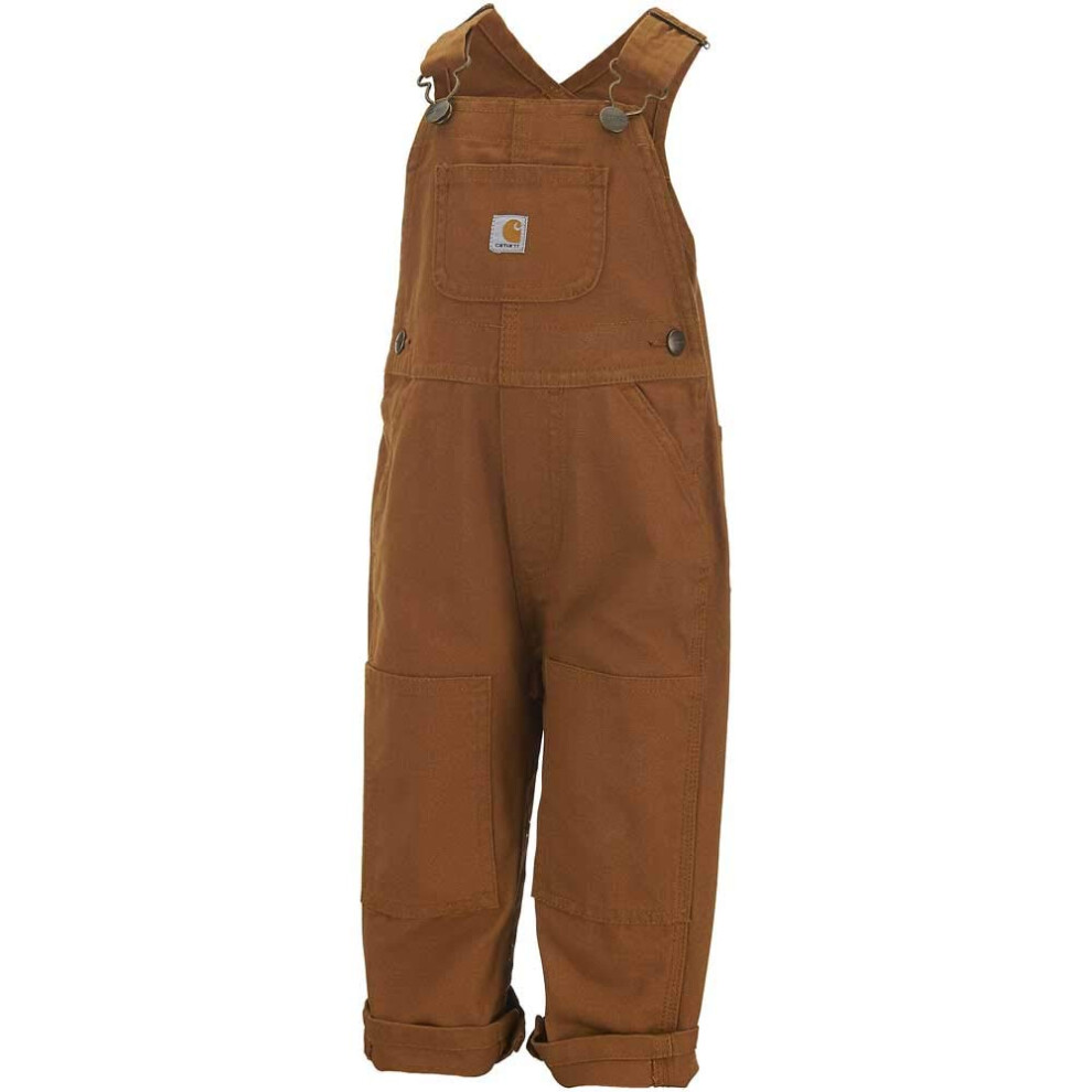 Carhartt Kid's CM8609 Washed Duck Bib Overall - Boys - 18 Months - Car