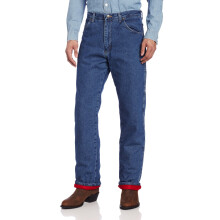 Wrangler heren Rugged Wear Woodland Thermal jeans Stonewashed Denim 3