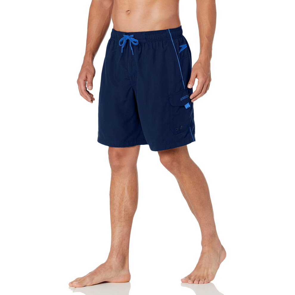 Speedo mens Swim Trunk Knee Length Marina ii volley 20   Speedo Navy