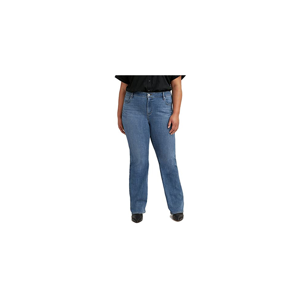 Levi's Women's 725 Plus-Size High Rise Bootcut Lapis Speed (Waterless) 39 Regular