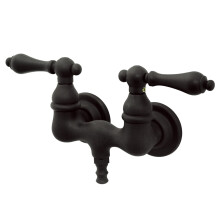 Kingston Brass CC31T5 Vintage 3-3/8-Inch Wall Mount Tub Faucet Oil Ru
