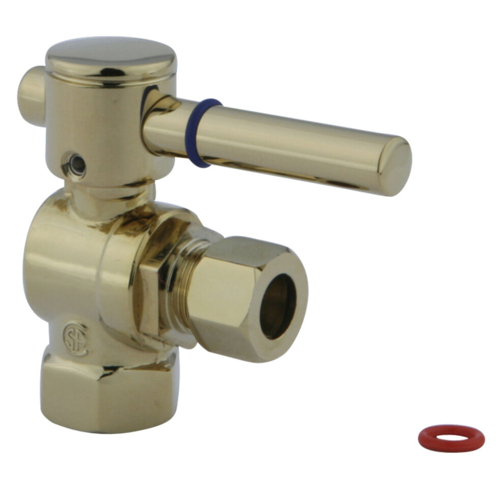 Photos - Tap / Valve / Fitting Kingston Brass Fauceture CC33102DL 3/8"""" IPS 3/8"""" O.D. Compression Angle Valve Pol