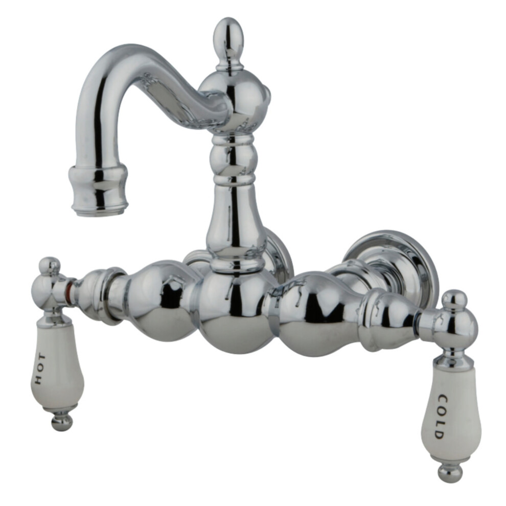 Photos - Bathtub Kingston Brass CC1004T1 Vintage 3-3/8-Inch Wall Mount Tub Faucet Poli 