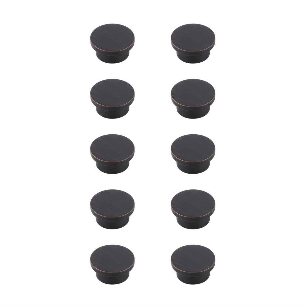 Lot de 2 boutons ronds surdimensionn   s Trovon en bronze huil    de 1,6 po de diam   tre