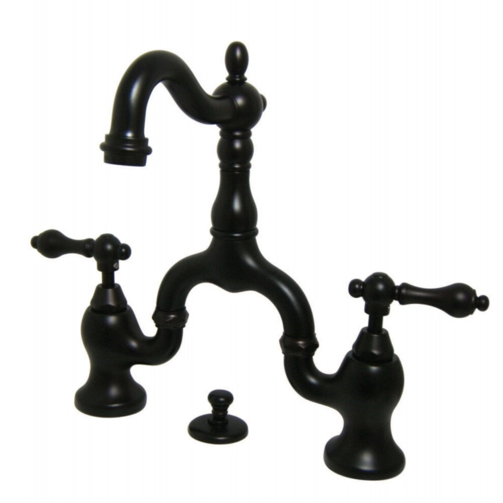 Photos - Tap Kingston Brass KS7975AL English Country Bathroom Bridge Faucet Oil Ru B072MH64SS 