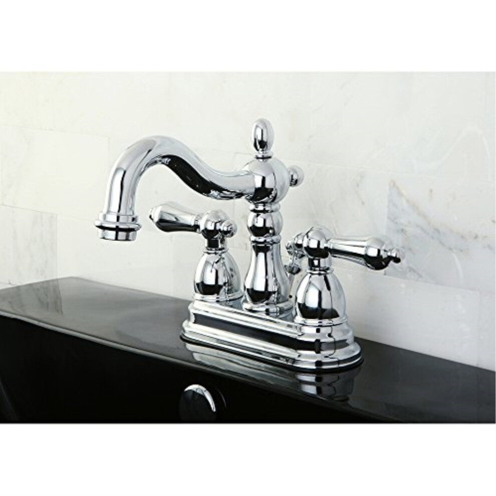 Photos - Tap Kingston Brass KB1601AL Heritage 4 in. Centerset Bathroom Faucet Poli
