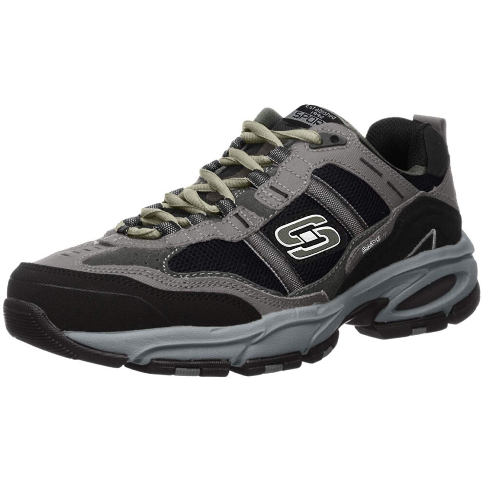 Skechers Sport Men's Vigor 2.0 Trait Memory Foam Sneaker  Charcoal/Bla