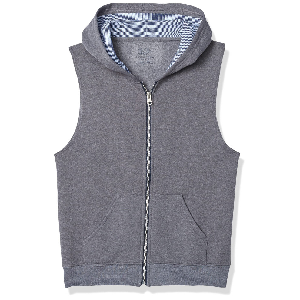 Fruit of the Loom boys Fleece & Sweatpants Vest  Vest - Charcoal Heath