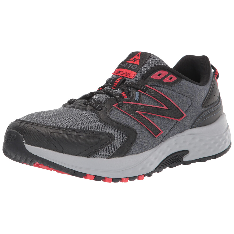 New Balance Mens 410 V7 Trail Running Shoe  Ocean greyBlackVelocity Re