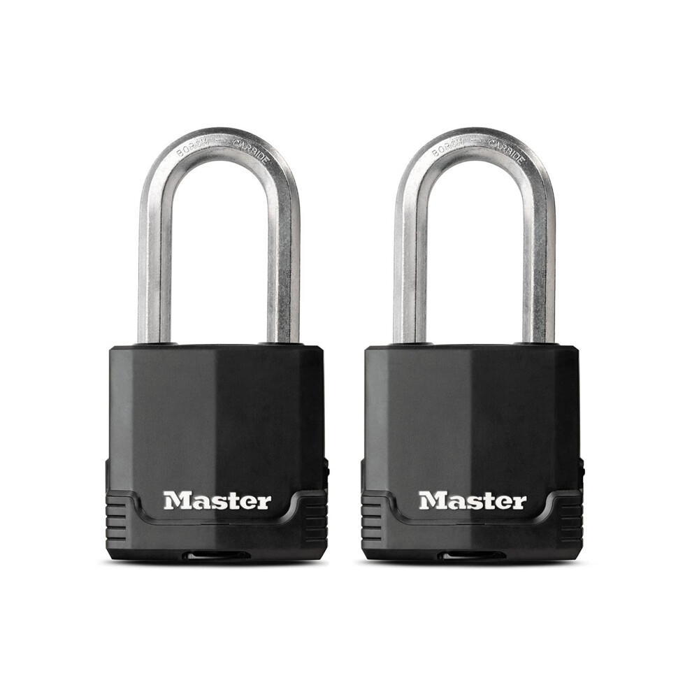 Master Lock M515XTLH Magnum Heavy Duty Padlock with Key  2 Pack Keyed-