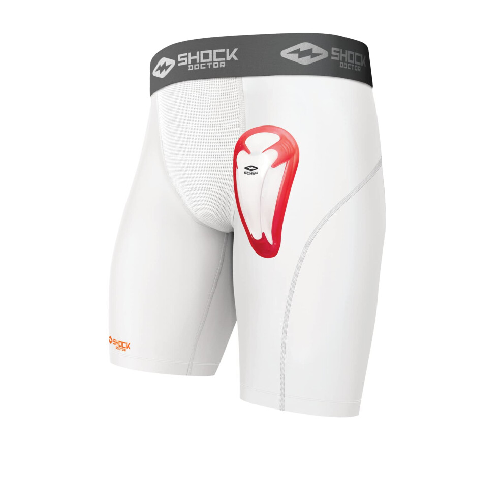 Shock Doctor Men's Core Compression Short with Bio-Flex Cup - Boys - L